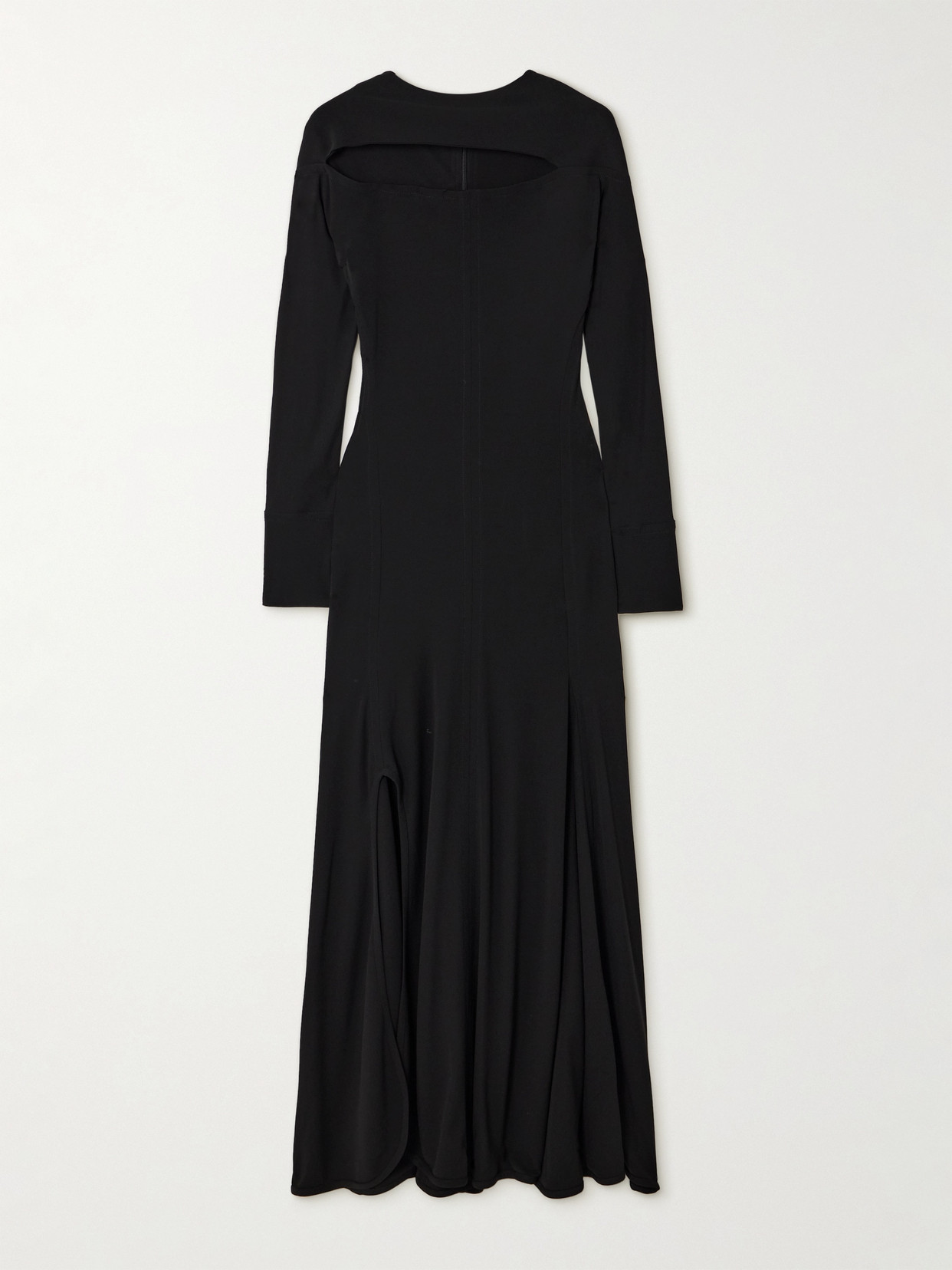 Victoria Beckham - Cutout Stretch-jersey Maxi Dress - Black