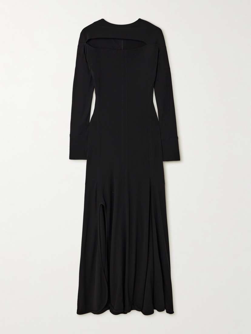 Victoria Beckham Cutout Stretch-jersey Maxi Dress