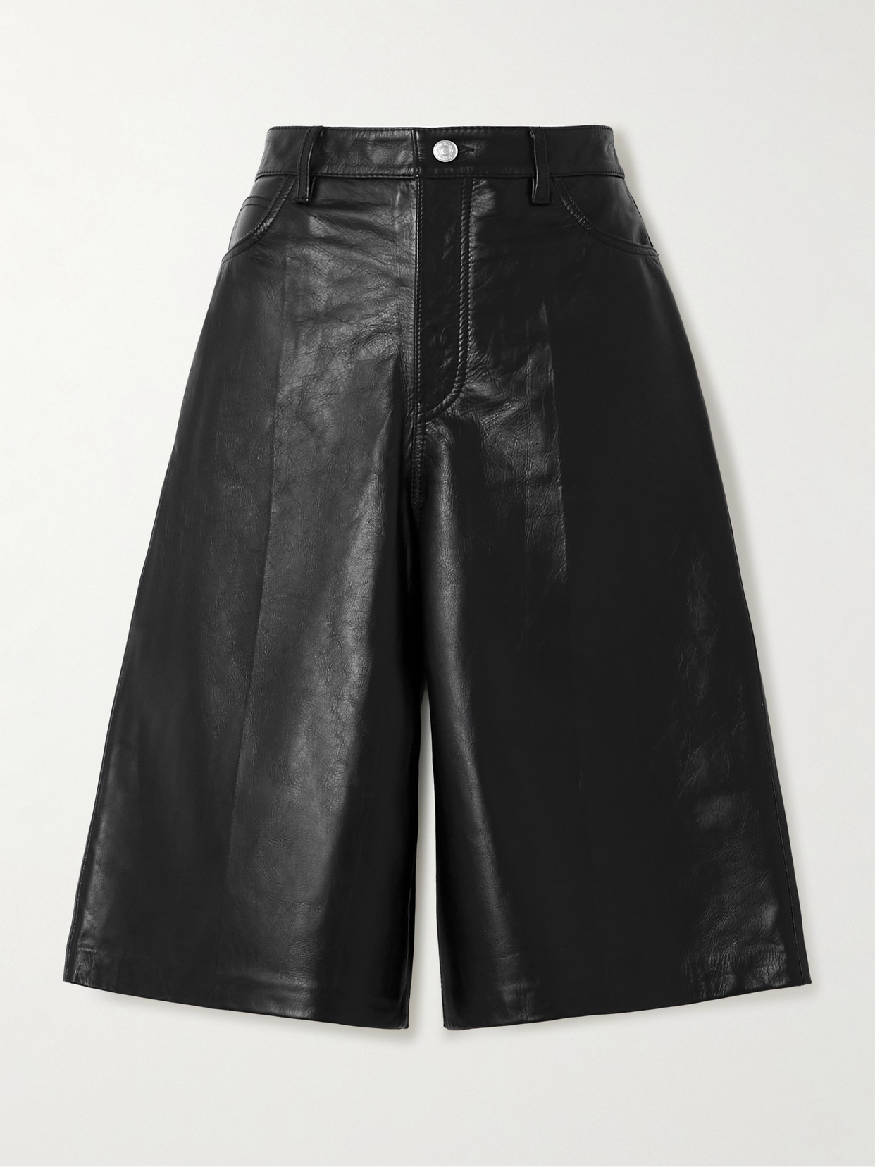 Victoria Beckham - Leather Shorts - Black