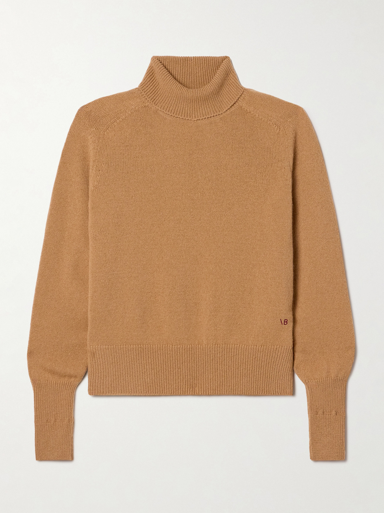 Victoria Beckham Womens Tobacco Wool Turtleneck Jumper In Brown