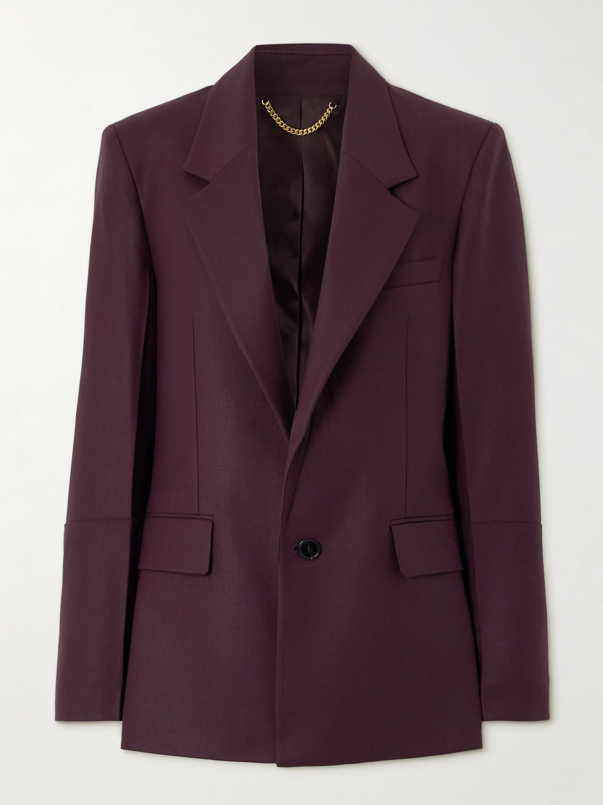 Victoria Beckham - Twill Blazer - Brown