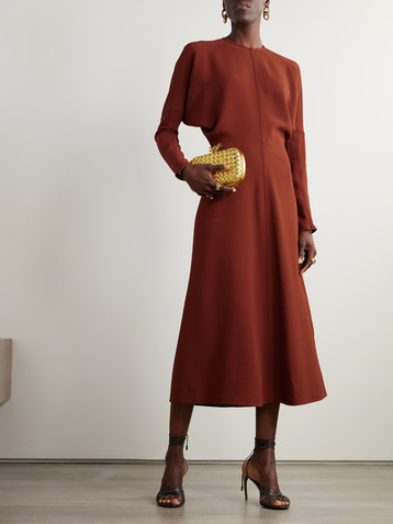 Victoria Beckham Dolman crepe midi dress