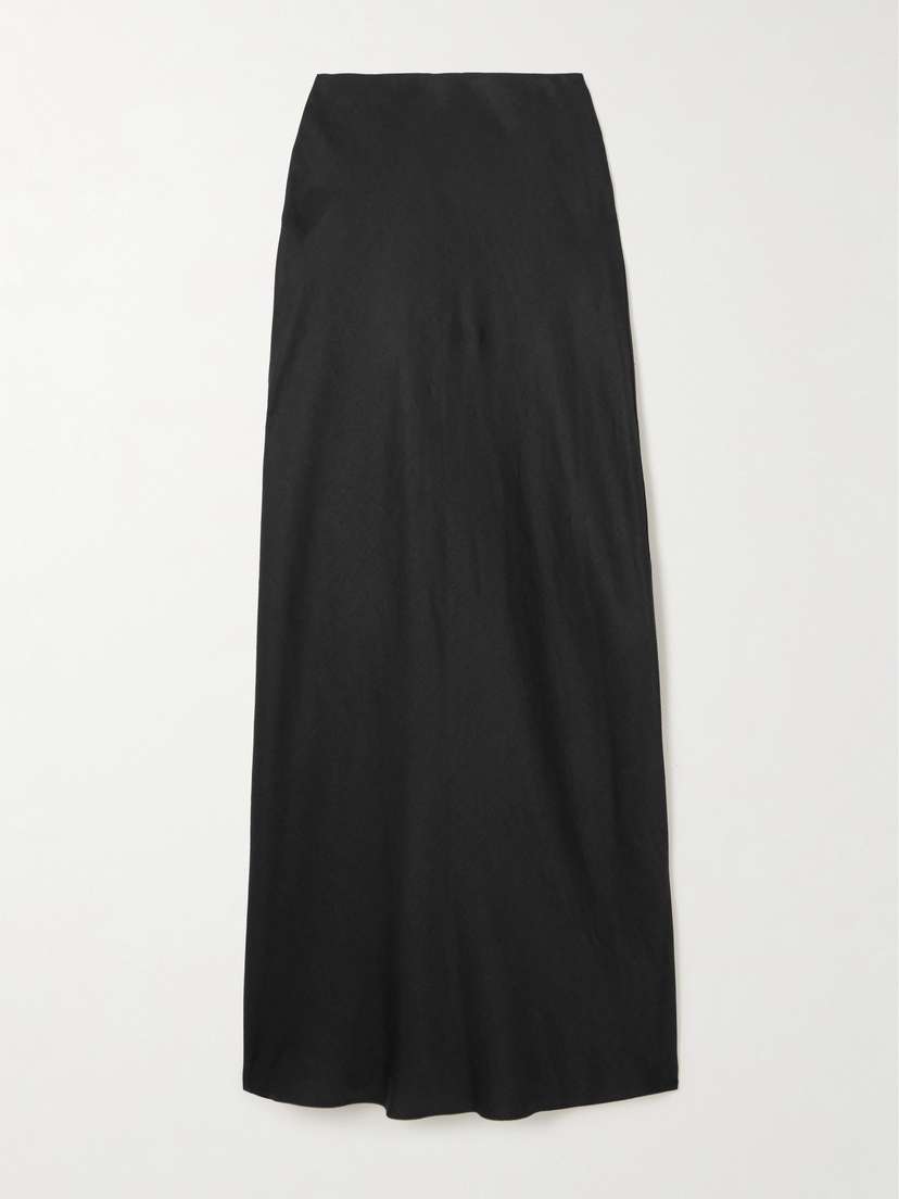 Theory Linen-blend Twill Maxi Skirt