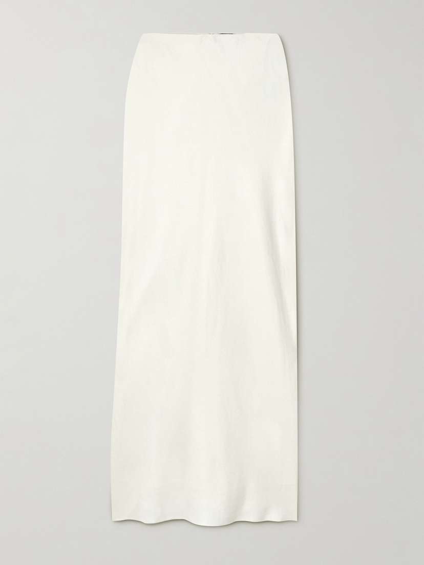Theory Linen-blend Twill Maxi Skirt