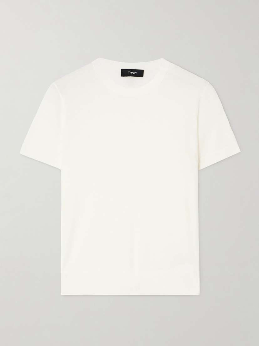 Theory Wool-blend T-shirt - x small