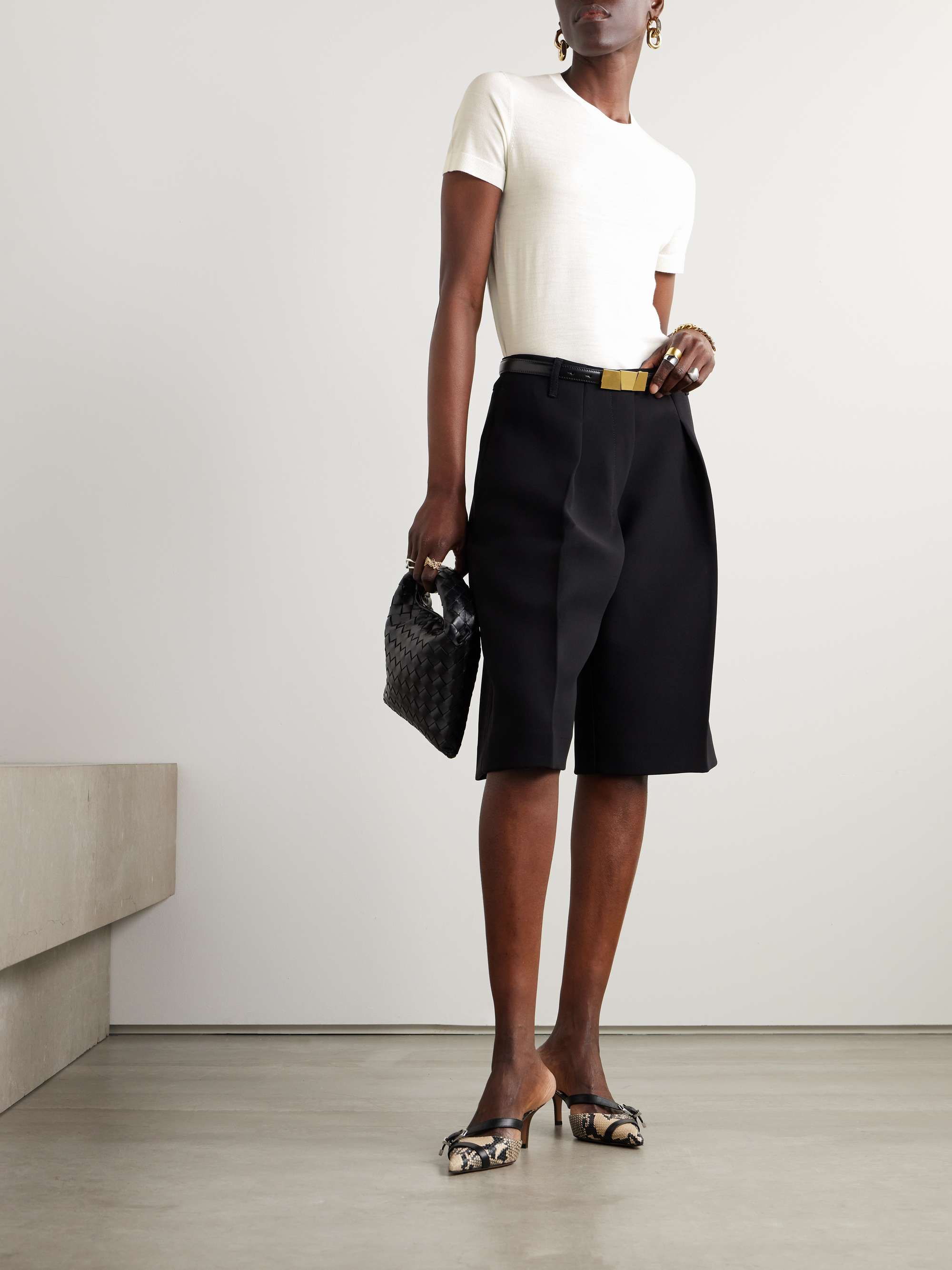 THEORY Wool-blend T-shirt