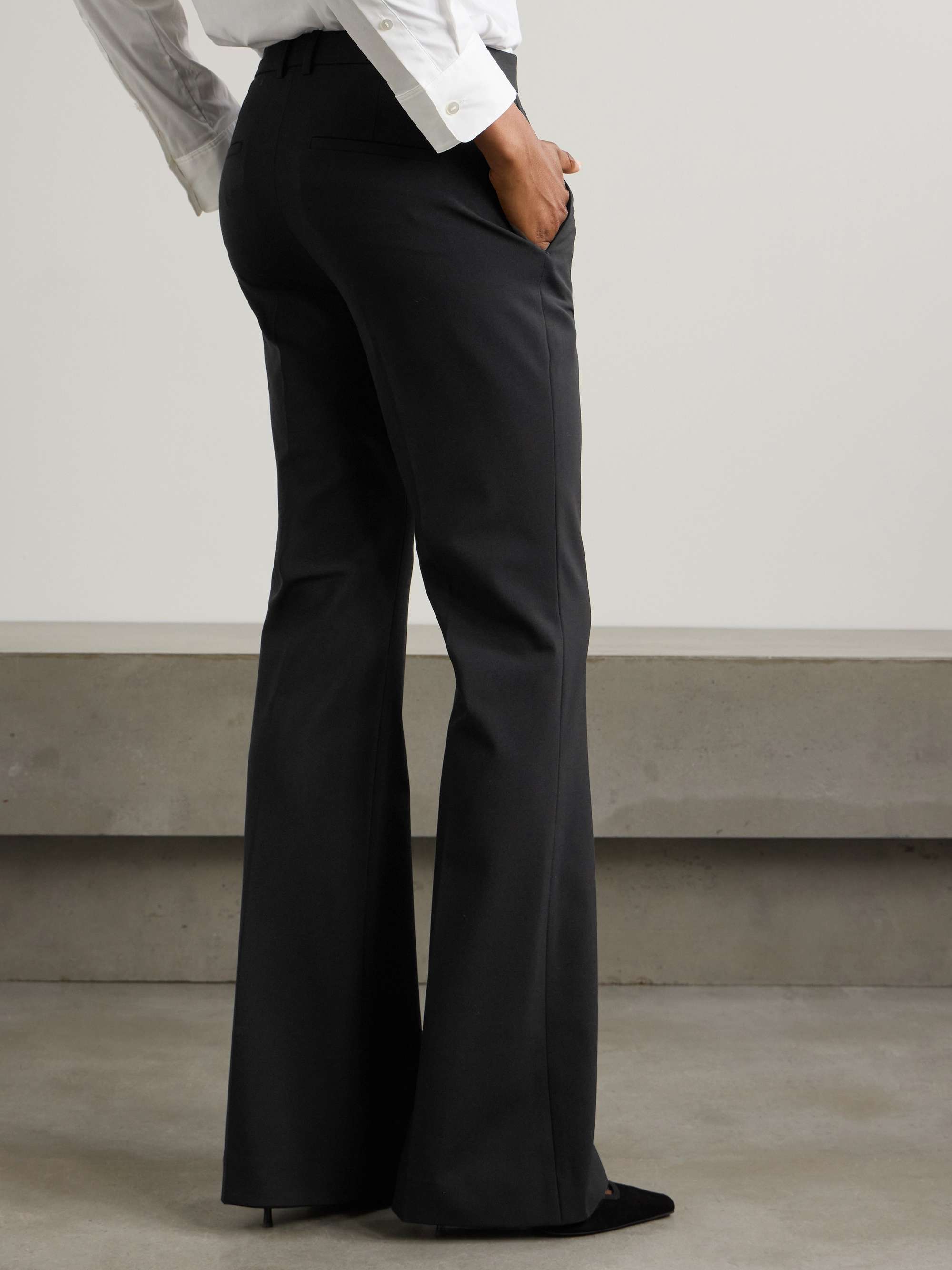 THEORY Demitria 4 stretch-wool flared pants