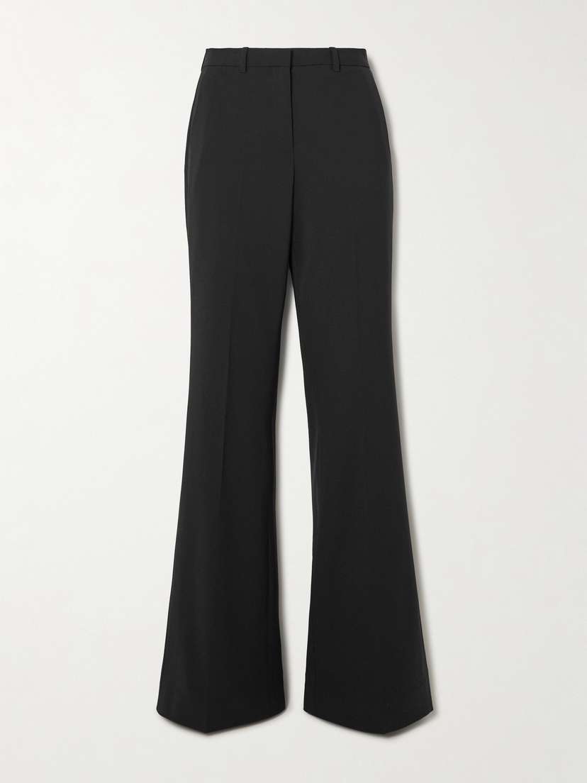 Theory Demitria 4 Stretch-wool Flared Pants