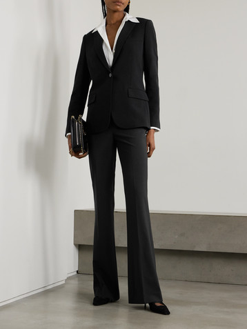 Theory Demitria 4 stretch-wool flared pants
