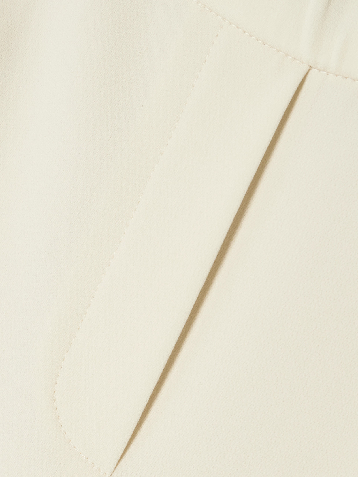 Theory Crepe Cropped Slim-leg Pants In Off-white