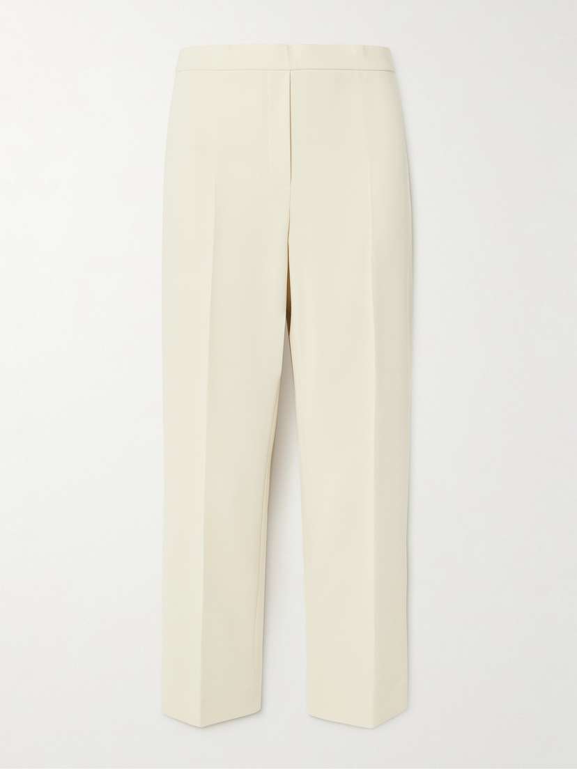 Theory Treeca Crepe Cropped Slim-leg Pants
