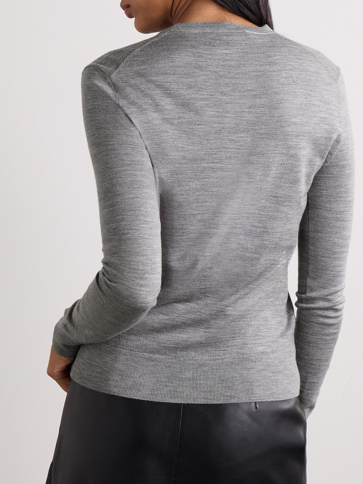 Theory Wool-blend Sweater In Gray