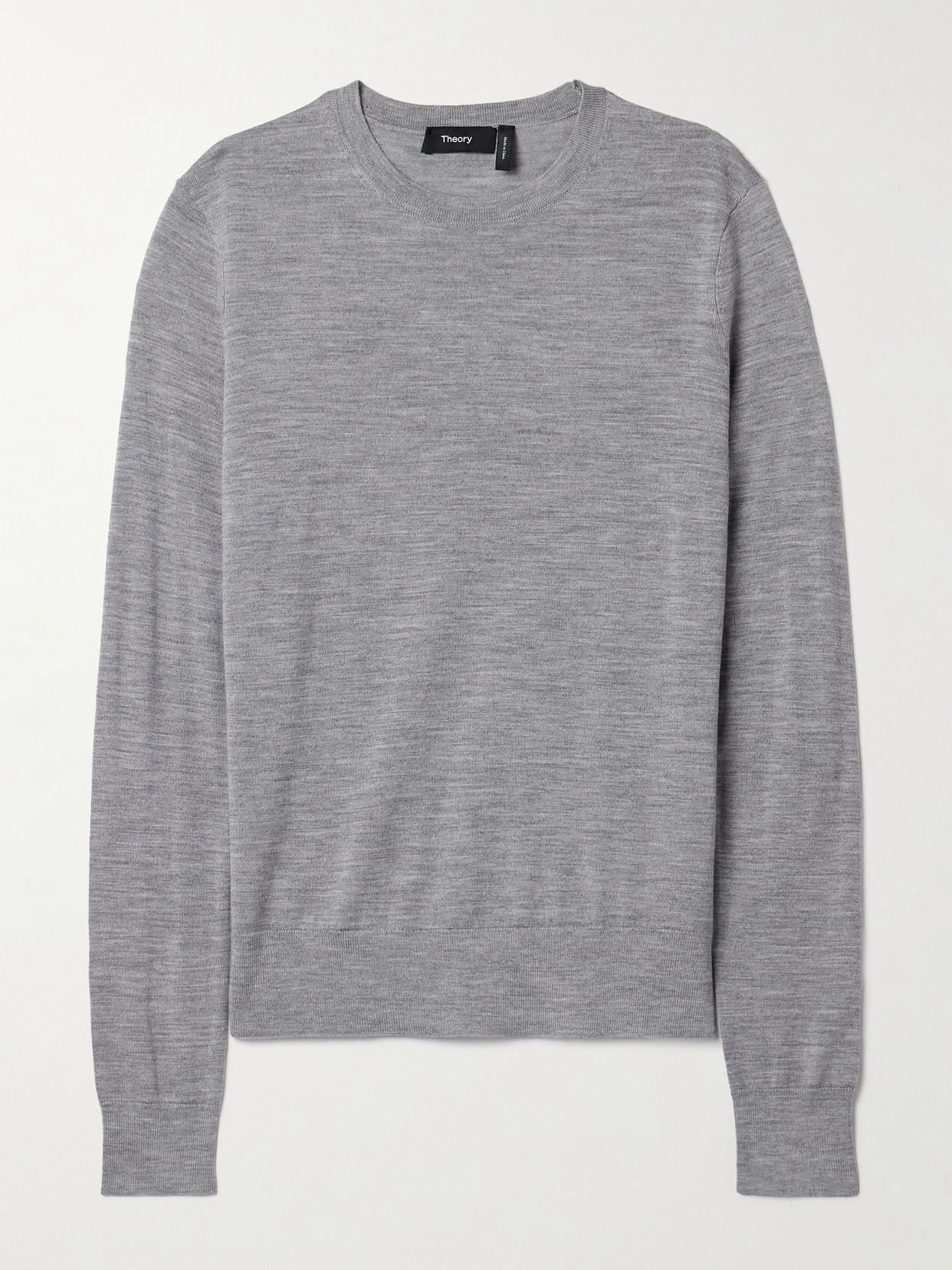 Theory Wool-blend Sweater In Gray