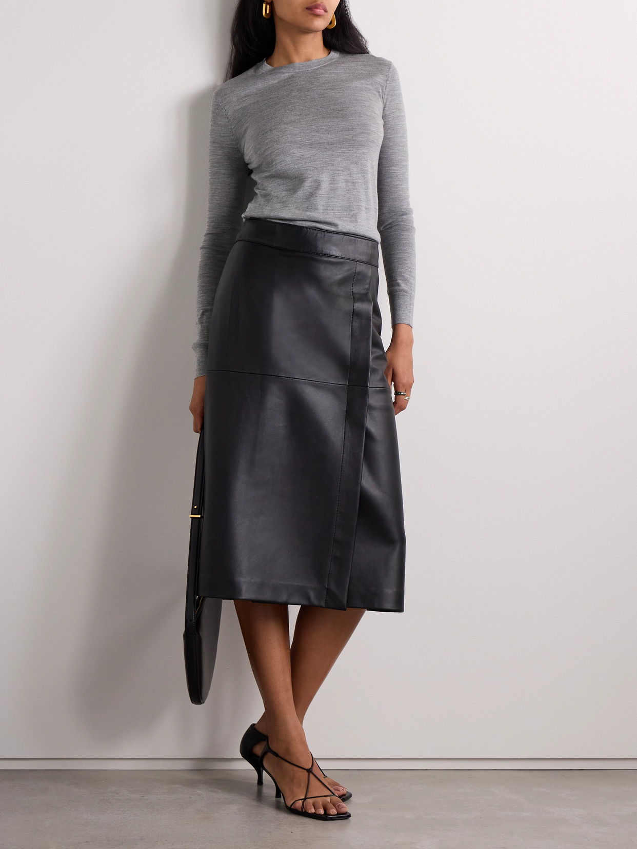 Theory Wool-blend Sweater In Gray