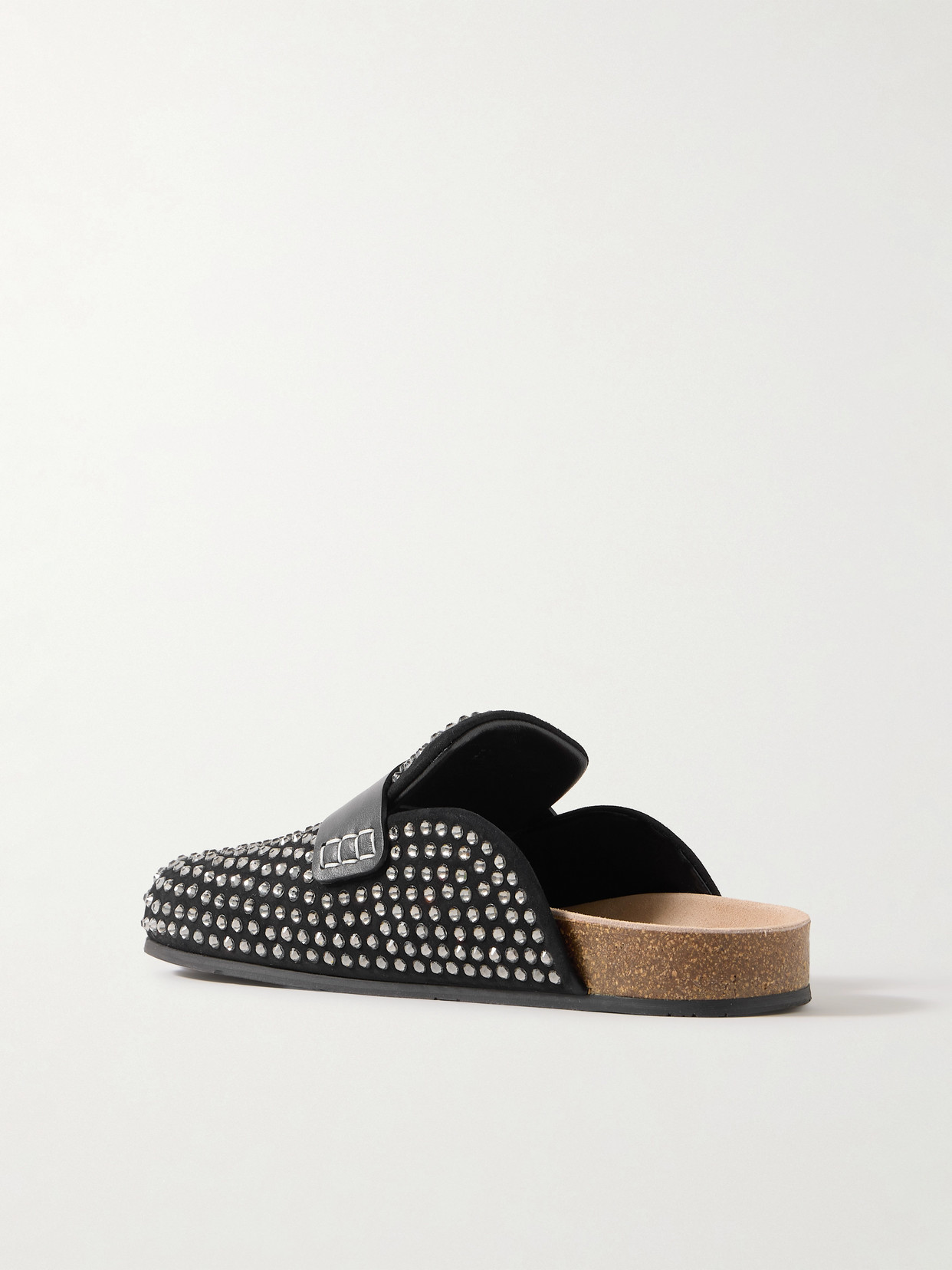 Jw Anderson Leather Mules In Black