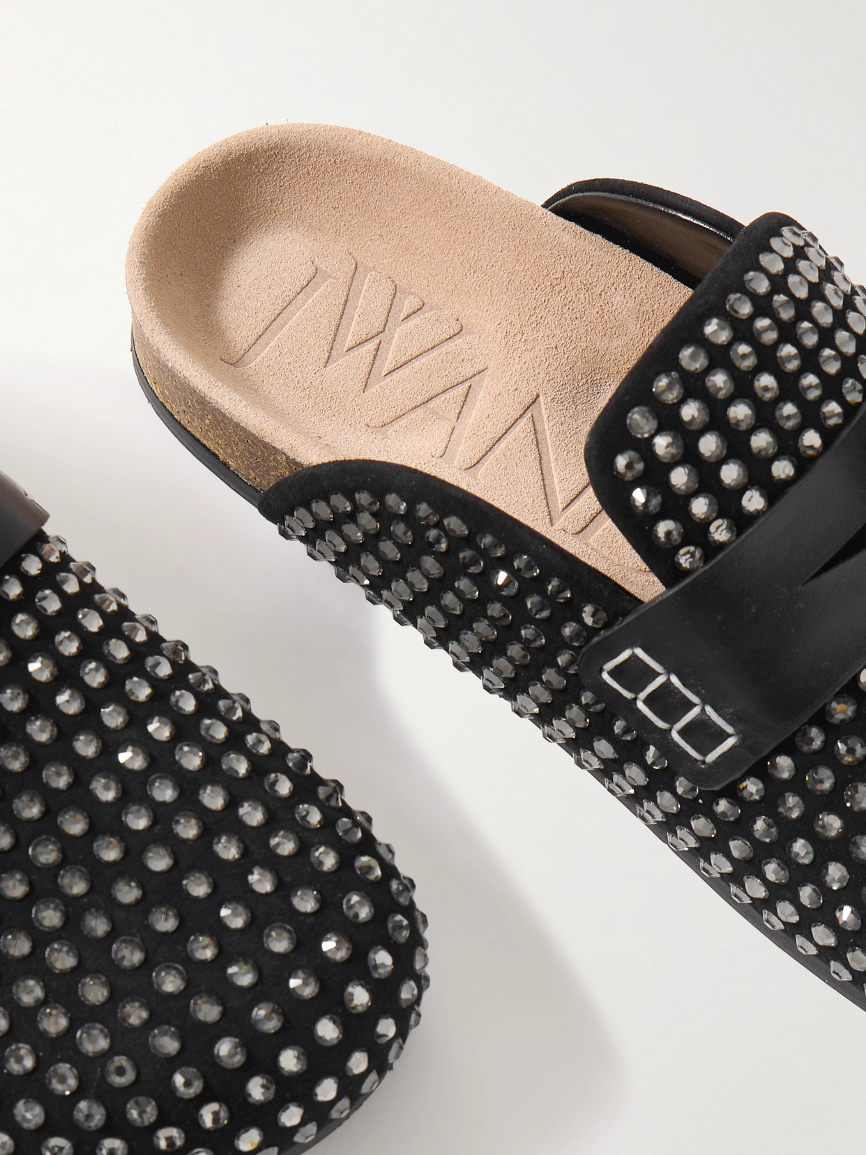 Jw Anderson Leather Mules In Black