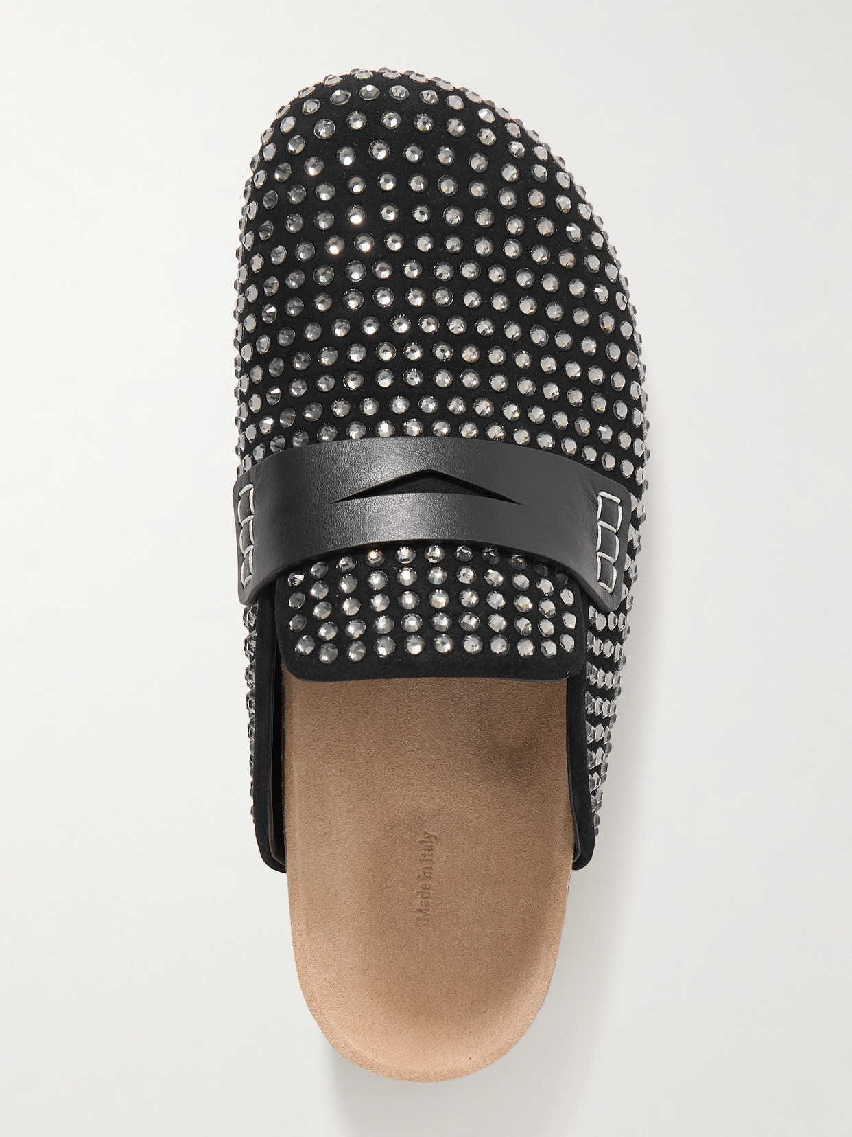 Jw Anderson Leather Mules In Black