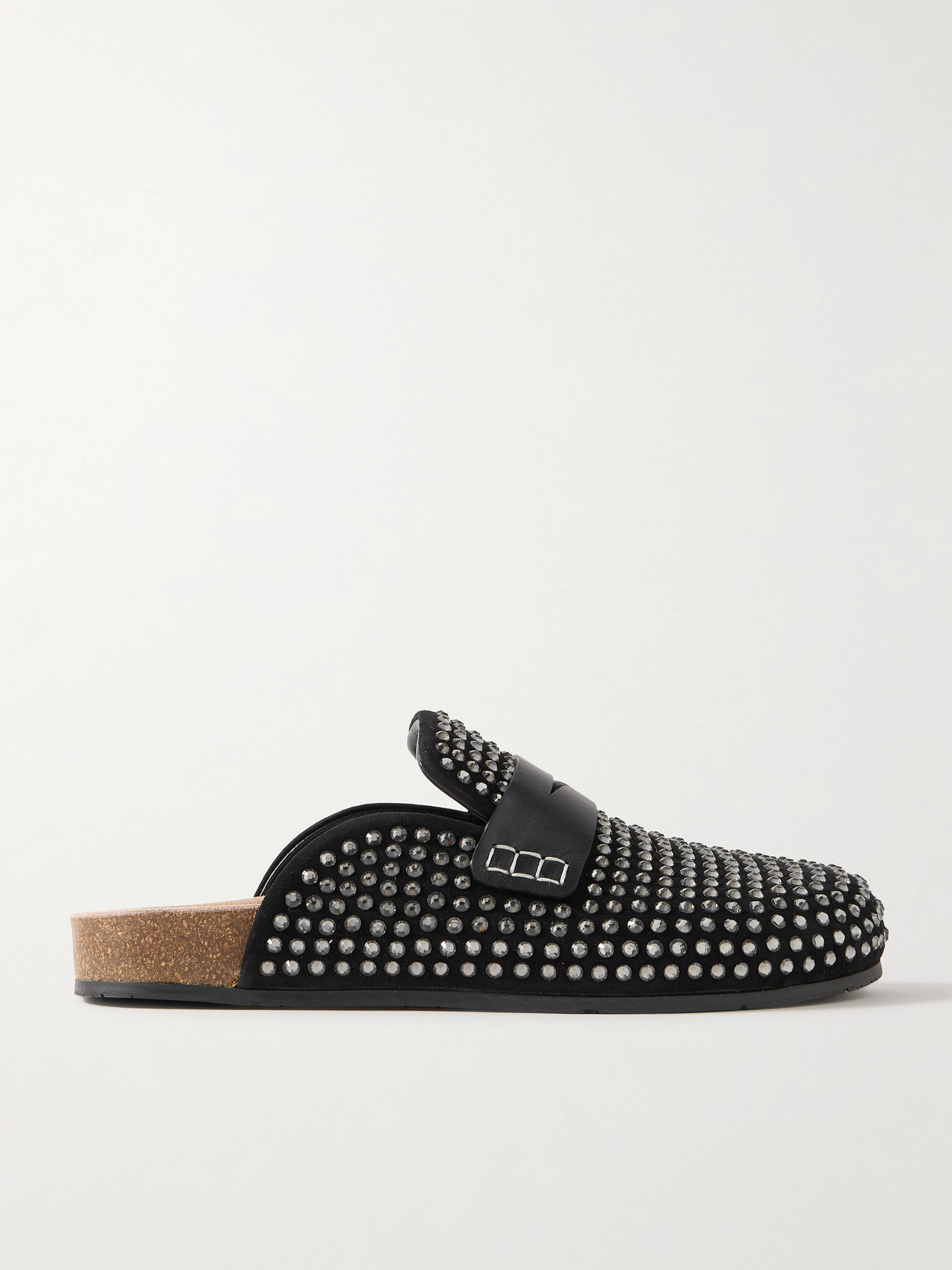 Jw Anderson Leather Mules In Black