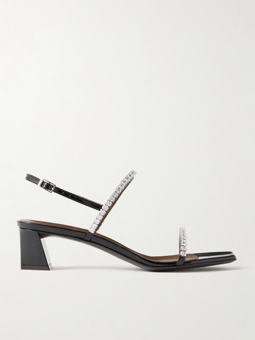 Giuseppe Zanotti Mya crystal-embellished patent-leather sandals