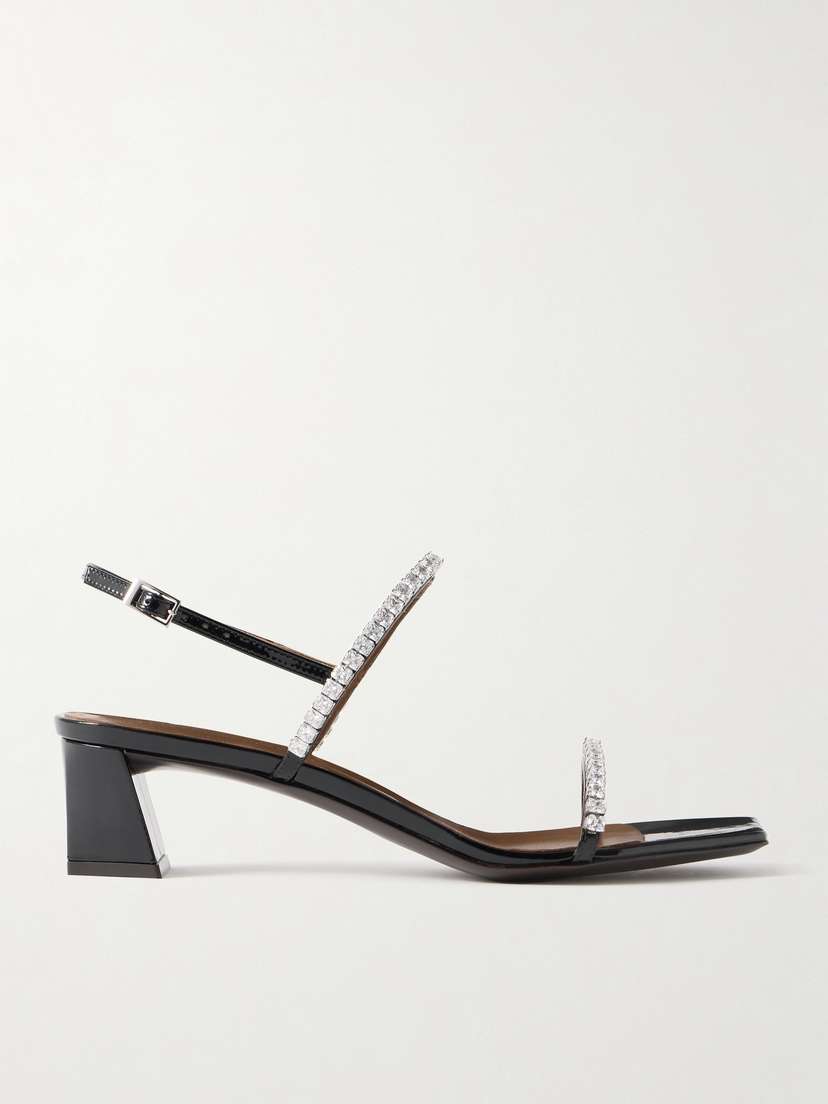 Giuseppe Zanotti Mya Crystal-embellished Patent-leather Sandals
