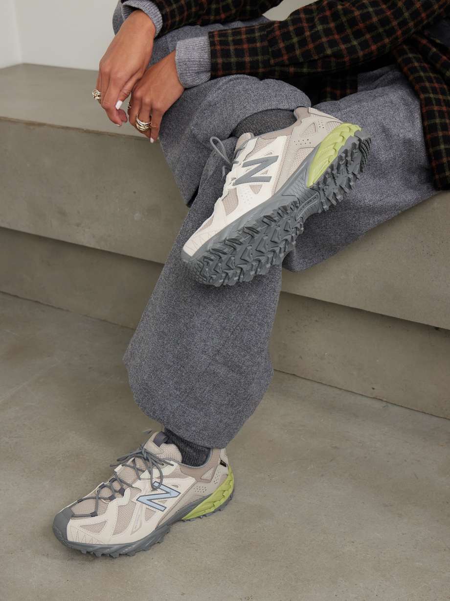 NEW BALANCE 610 suede and mesh sneakers