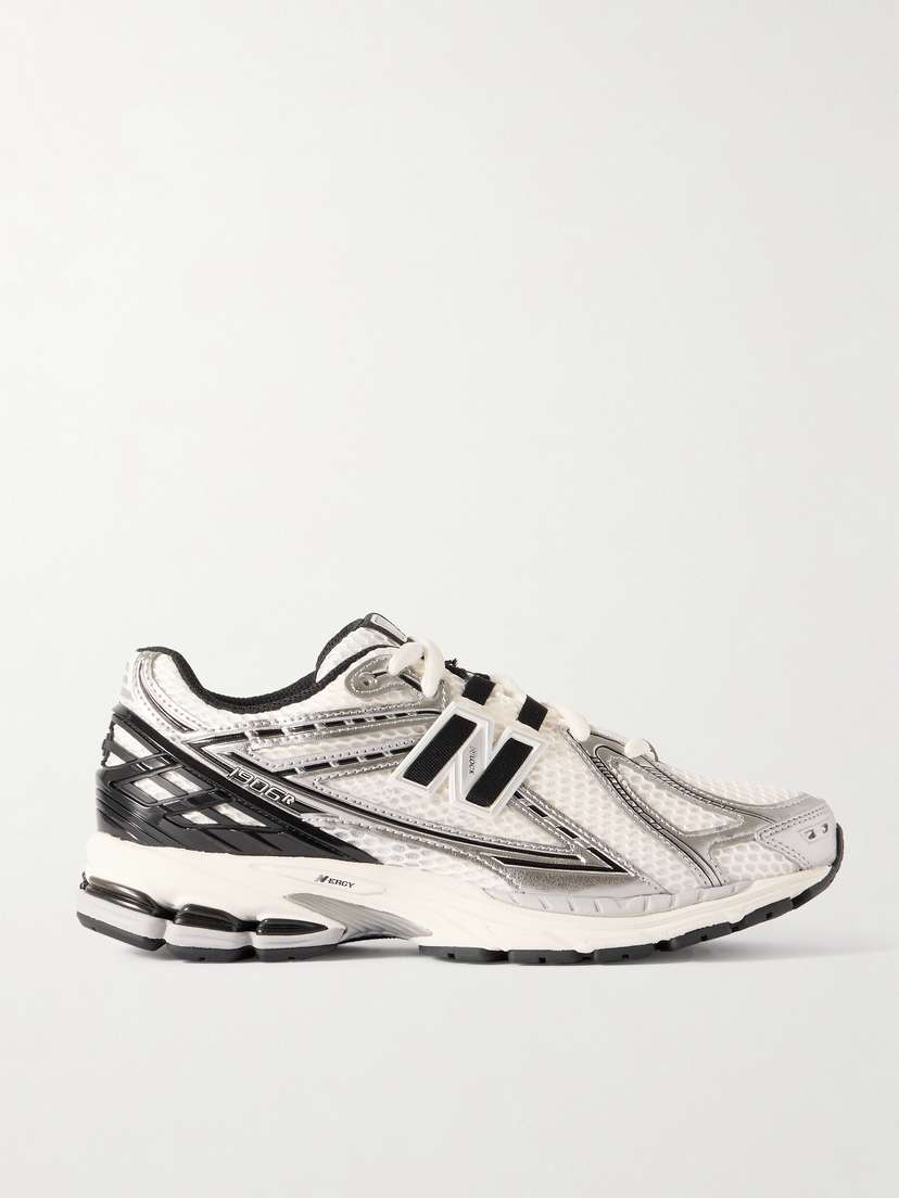 New Balance 1906 Metallic Faux Leather-trimmed Mesh Sneakers