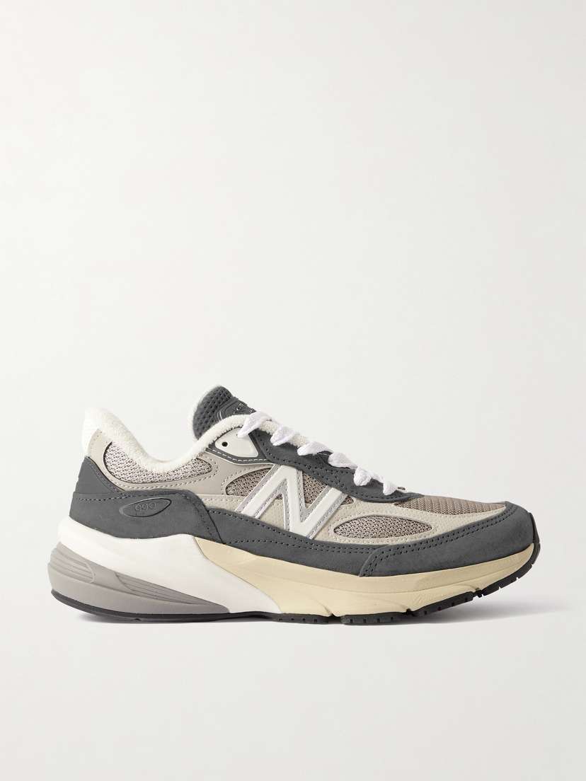 New Balance Made In Usa 990v6 Suede, Leather And Mesh Sneakers