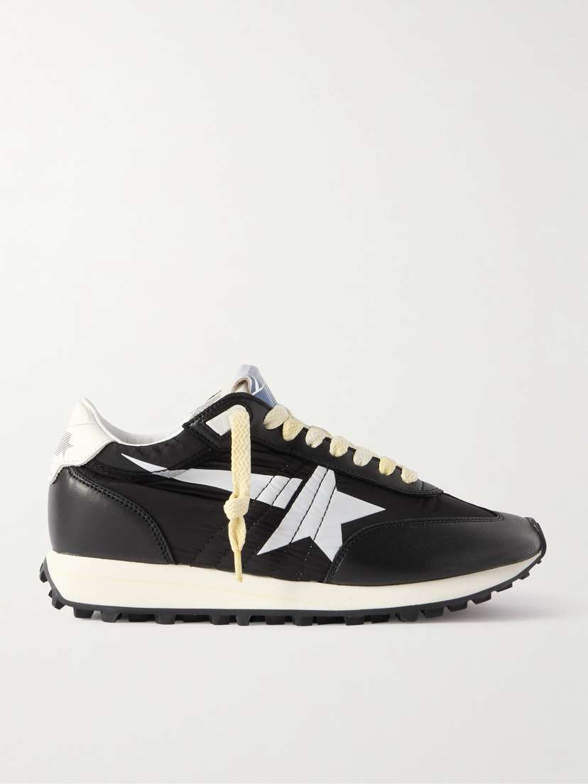 Golden Goose Running Marathon Leather-trimmed Shell Sneakers