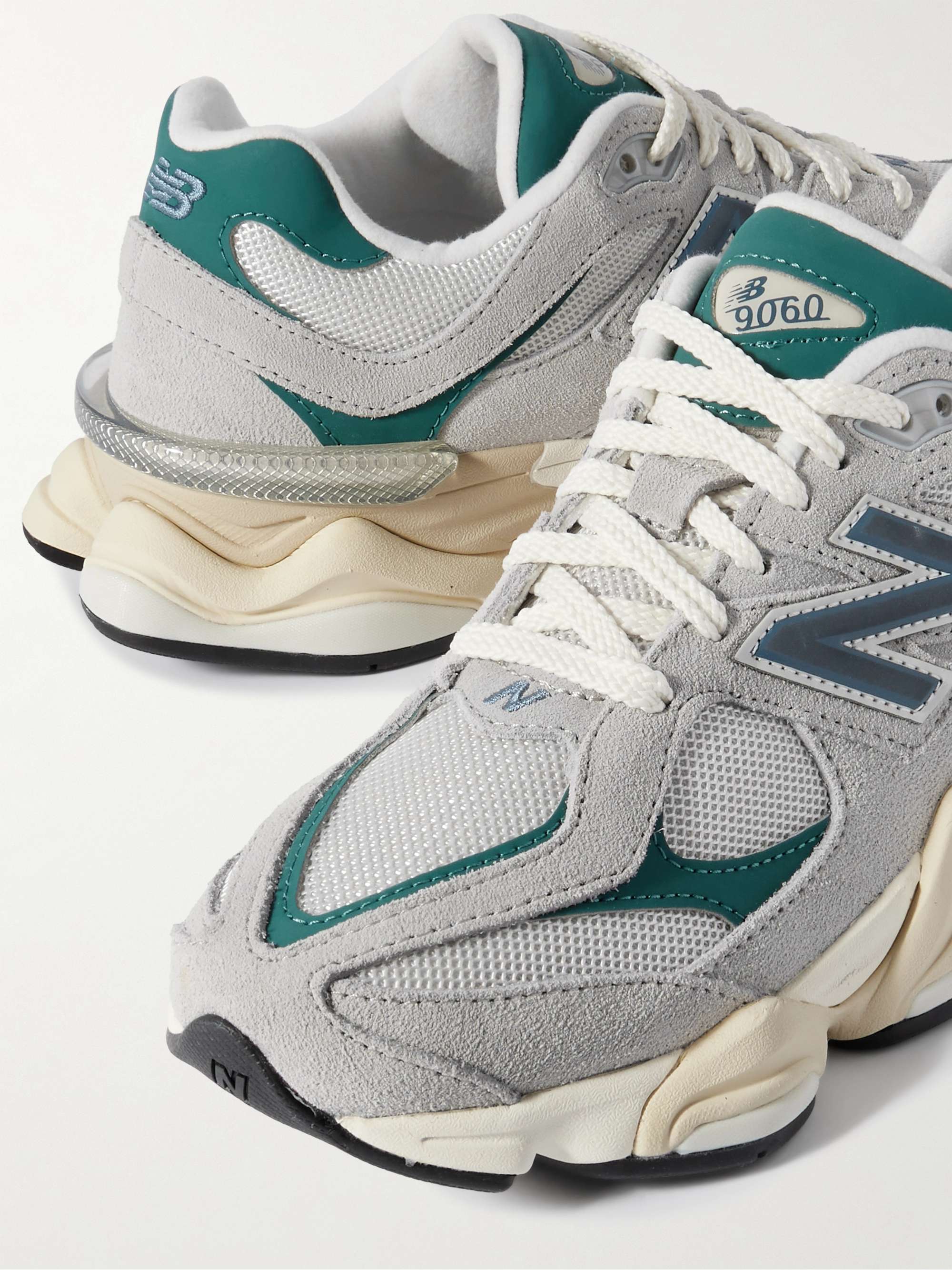 NEW BALANCE 9060 suede, leather and mesh sneakers