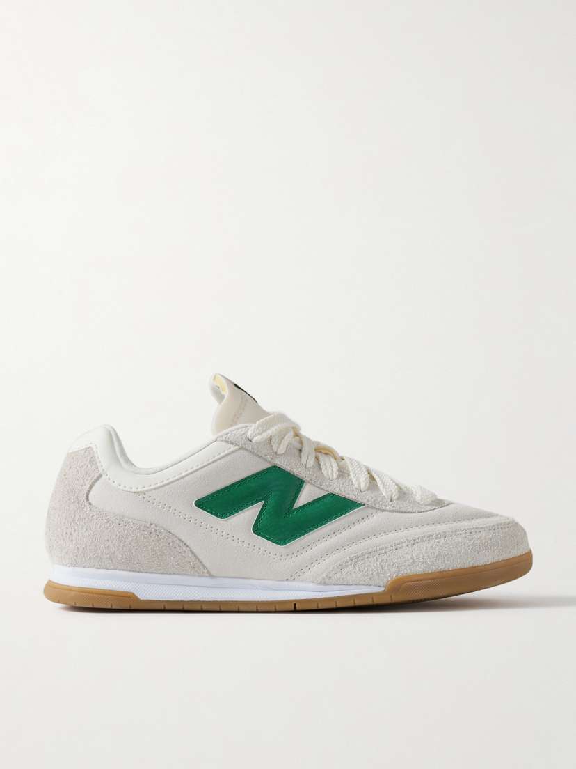 New Balance Rc42 Suede-trimmed Leather Sneakers