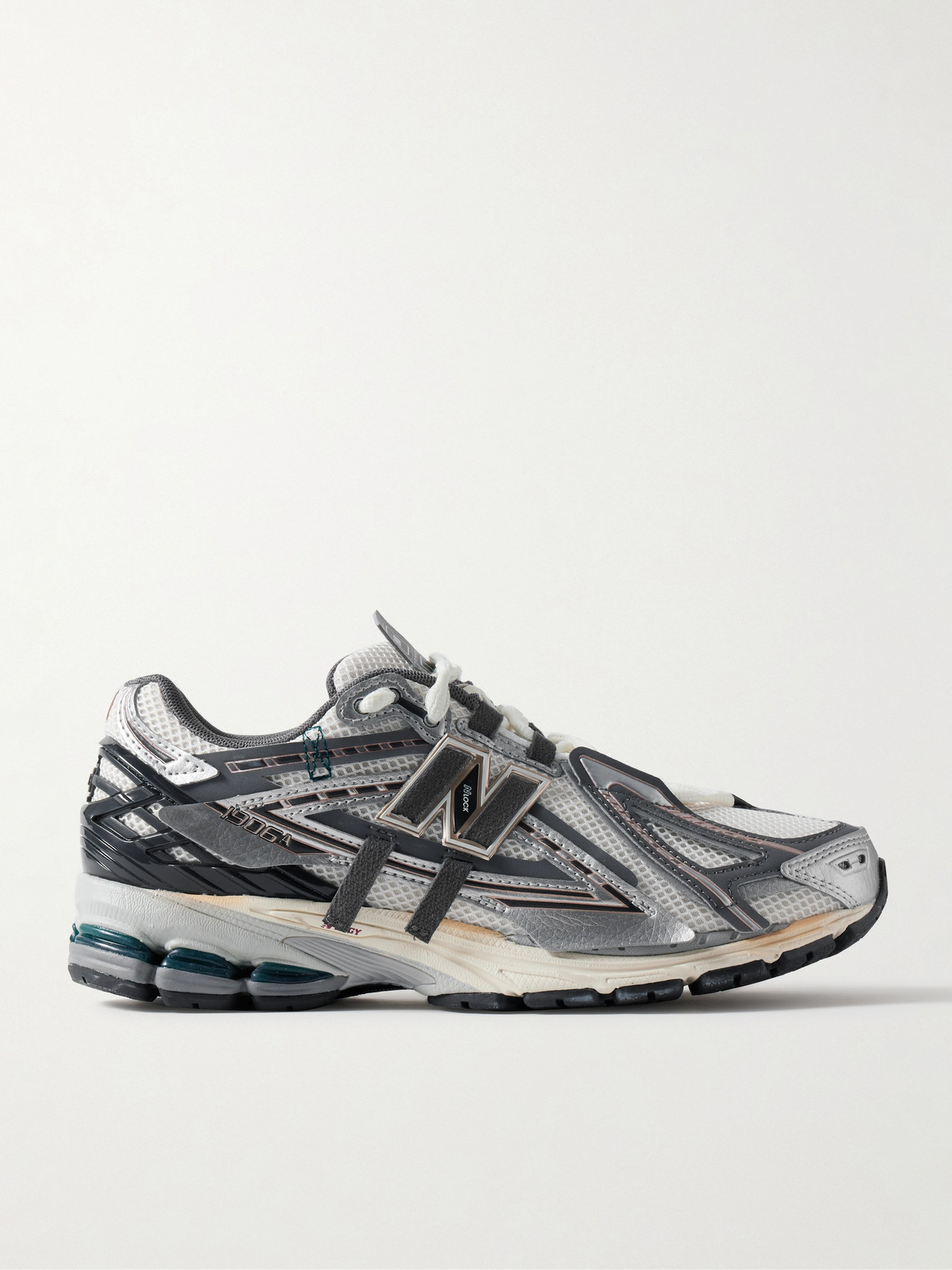 New Balance - 1906 Rubber-trimmed Faux Leather And Mesh Sneakers - Silver