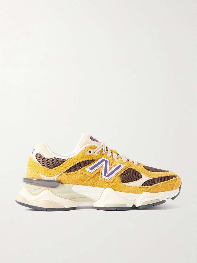 New Balance 9060 Leather-trimmed Suede And Mesh Sneakers