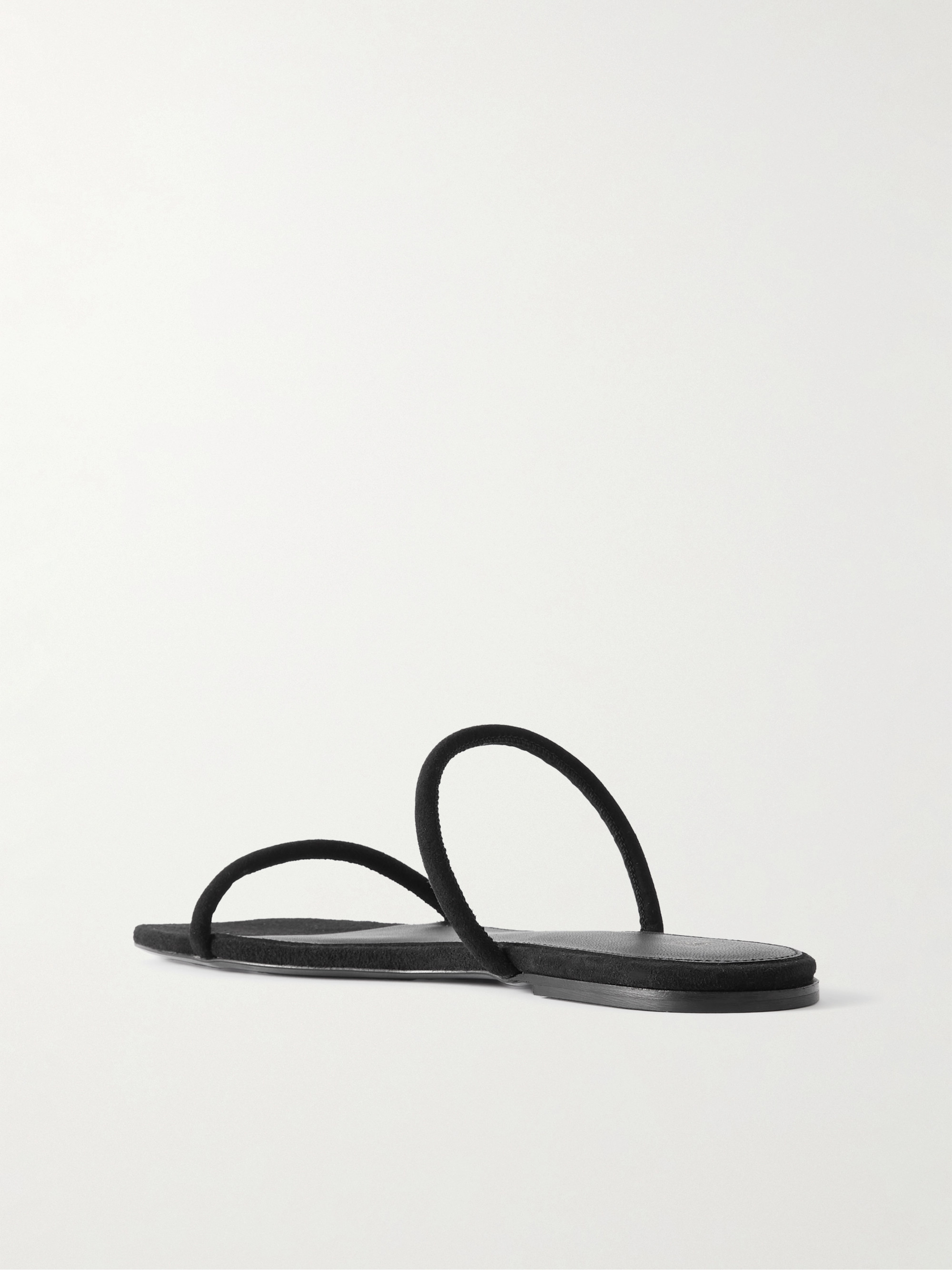 TOTEME The Minimalist suede slides thumbnail