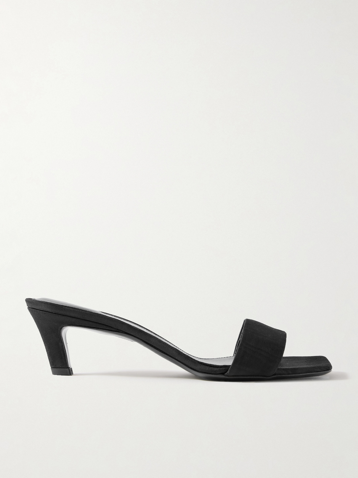 Totême Moire Mules In Black