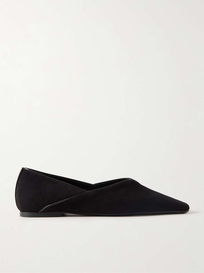 TOTEME The Everyday Suede Ballet Flats
