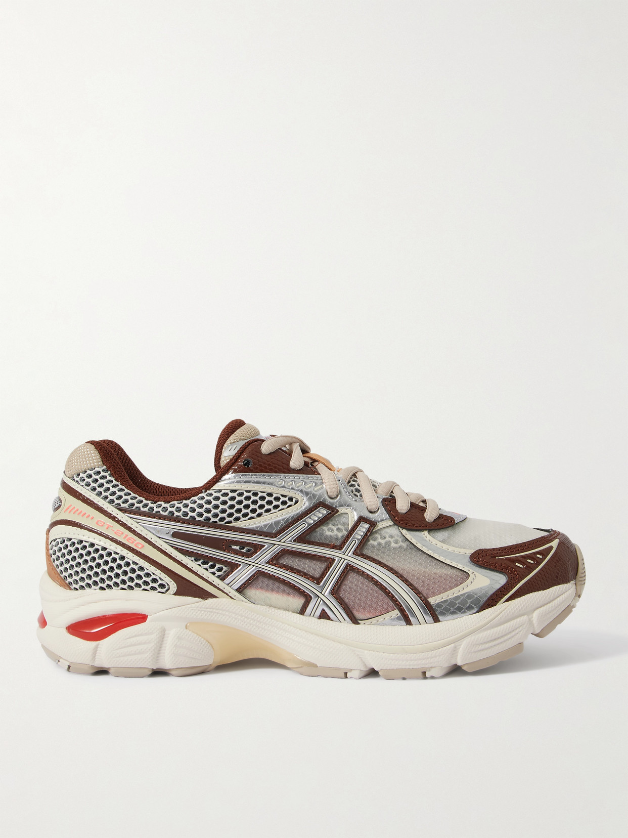 Asics - + Above The Clouds Gt-2160 Faux Leather And Rubber-trimmed Mesh Sneakers - Cream