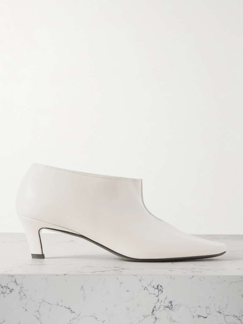 Toteme — The Wide Shaft glossed-leather ankle boots
