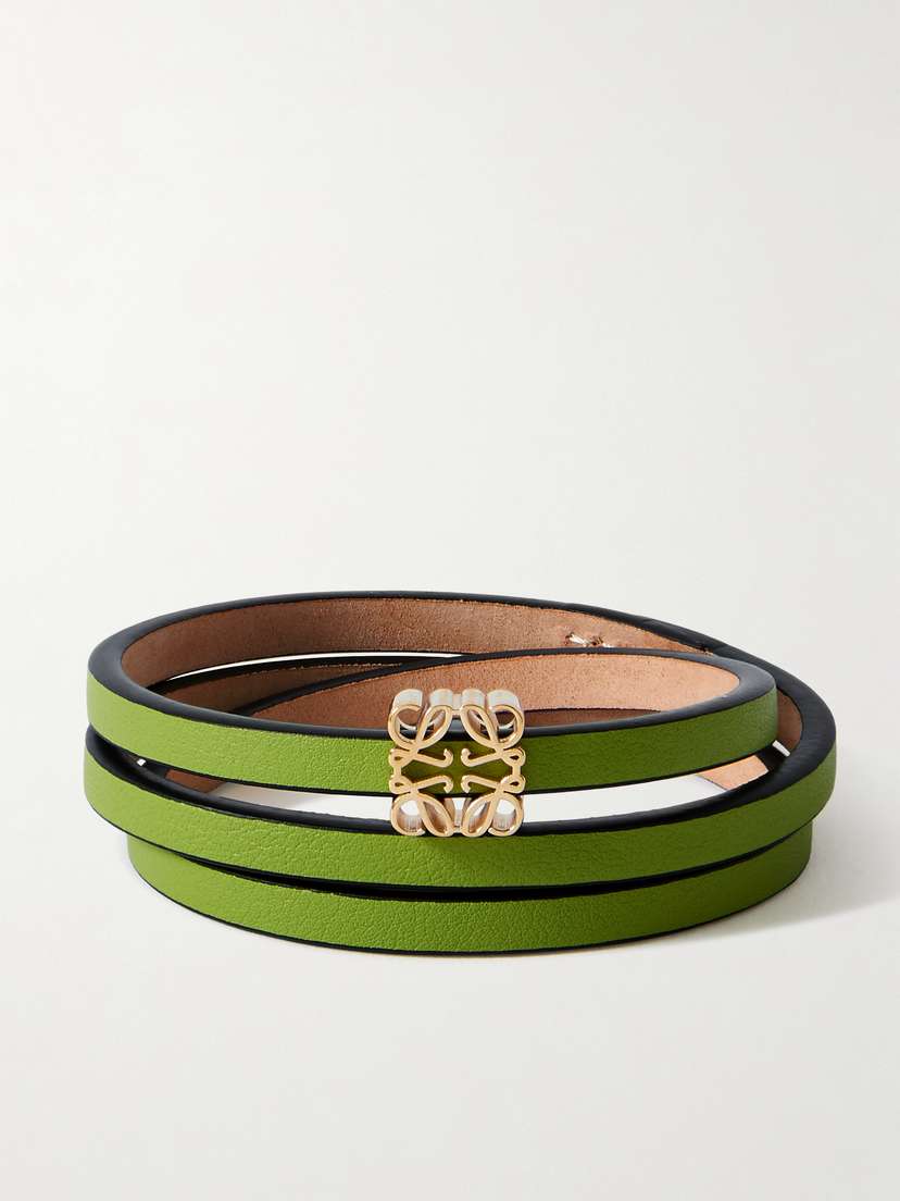 Loewe + Paula's Ibiza Twist Embellished eather Wrap Bracelet