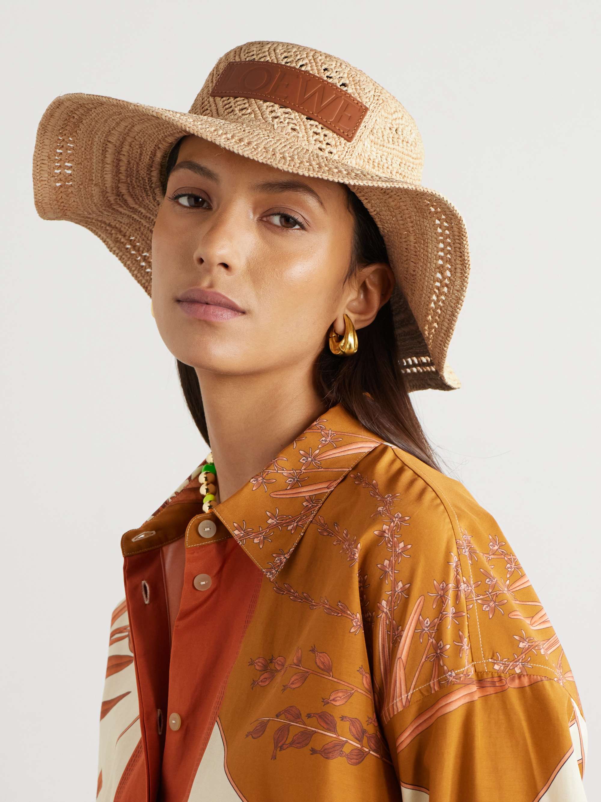 LOEWE Paula s Ibiza Ajoure appliqued raffia hat NET A PORTER