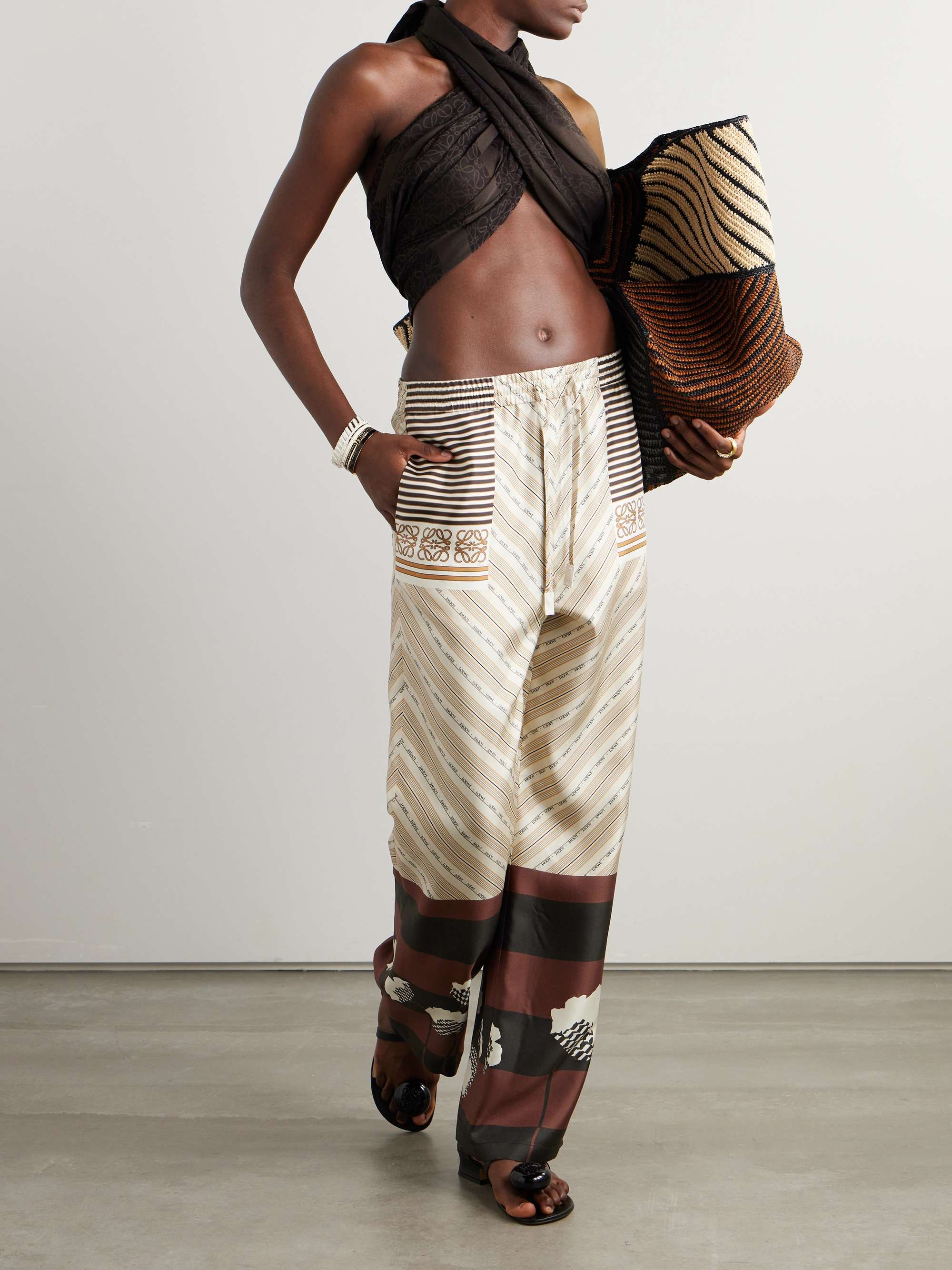 LOEWE + Paula's Ibiza cotton-jacquard pareo