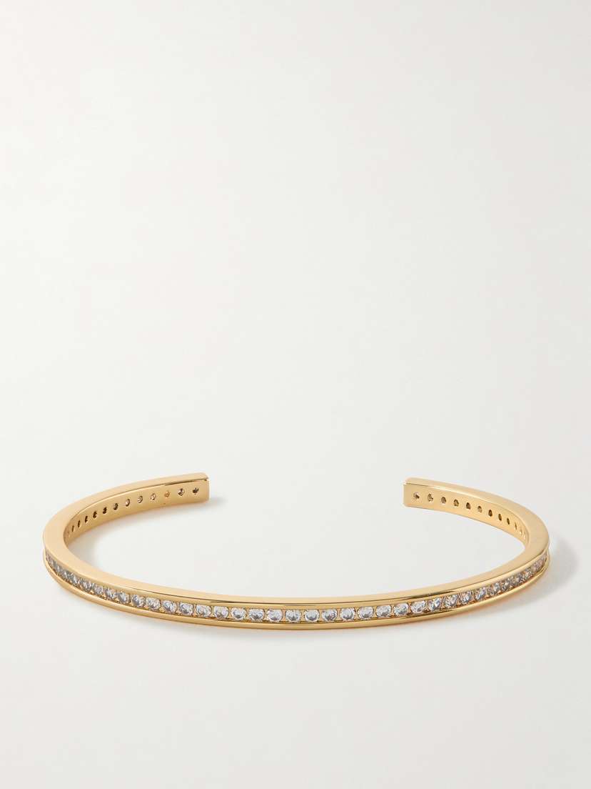 Roxanne Assoulin Luminaries Gold-plated Cubic Zirconia Cuff