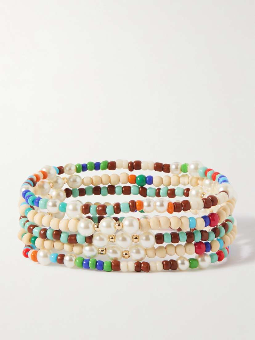 Roxanne Assoulin The Grotto Set Of Five Beaded Bracelets