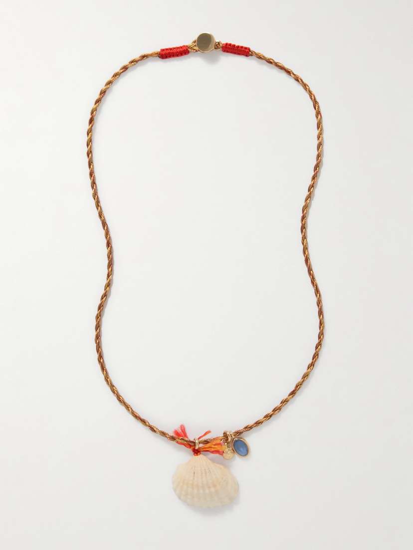 Roxanne Assoulin -tone, Shell And Cubic Zirconia Necklace - One size