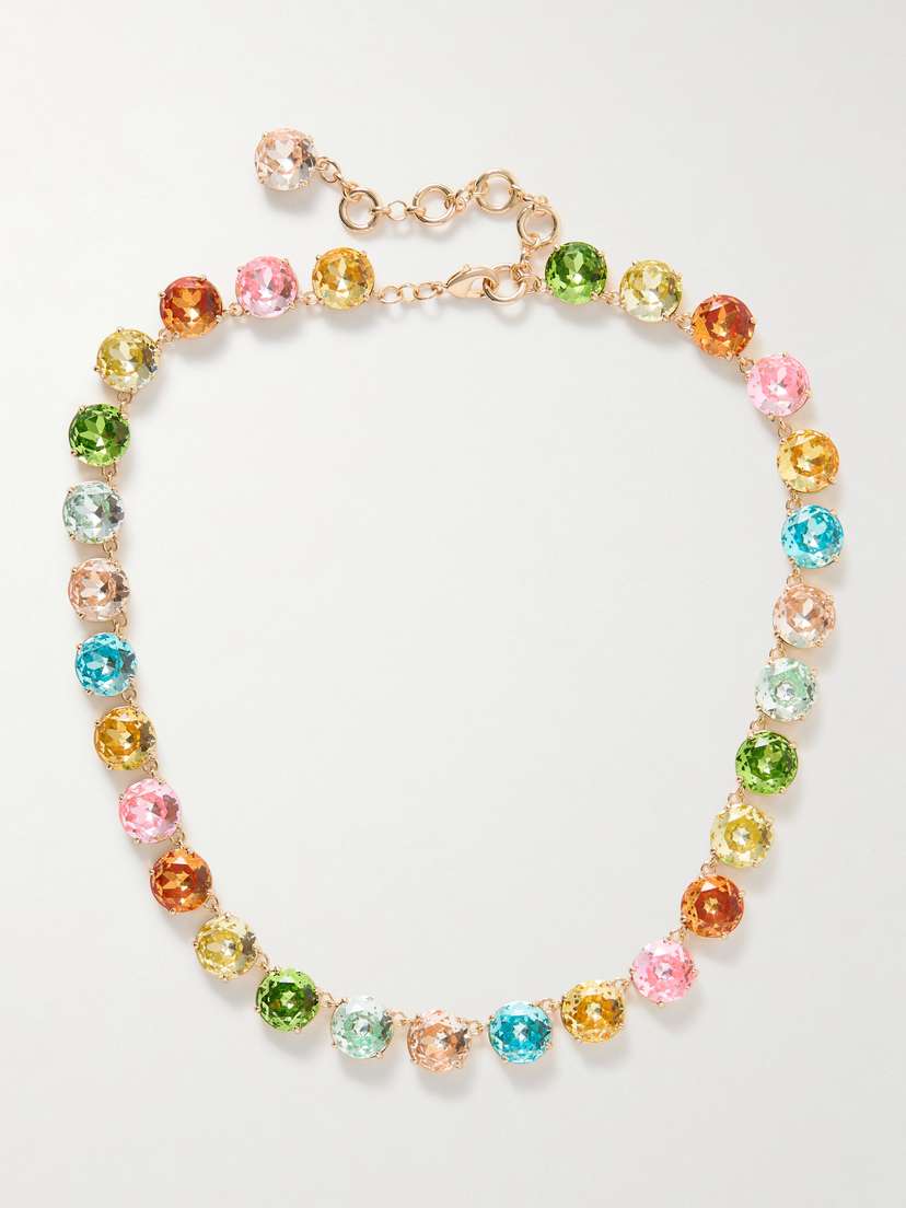 Roxanne Assoulin The Inner Glow Gold-tone Crystal Necklace