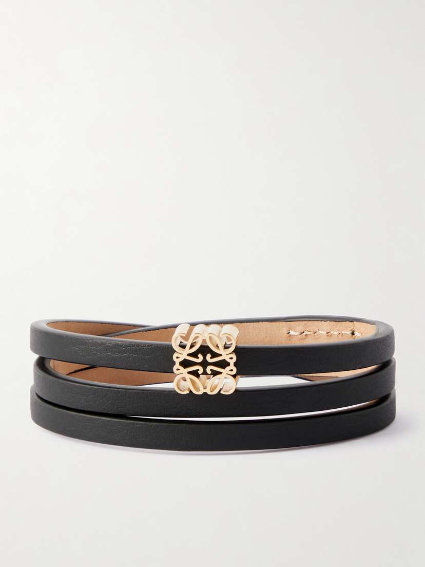 Loewe + Paula's Ibiza Twist Embellished eather Wrap Bracelet