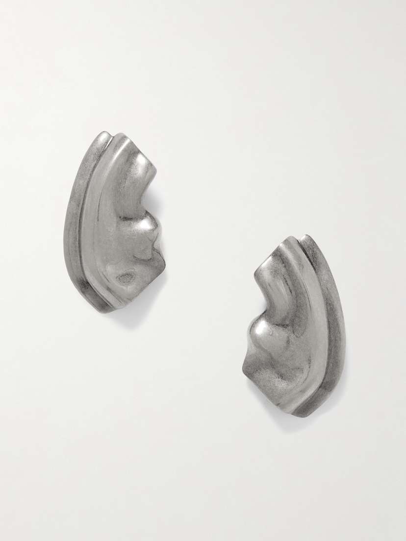 Khaite Amato Silver-tone Earrings