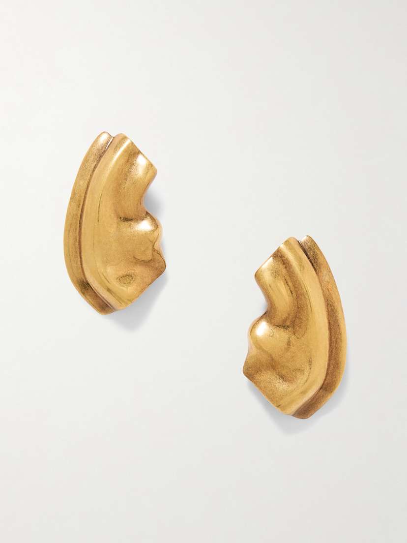 Khaite Amato Gold-tone Earrings