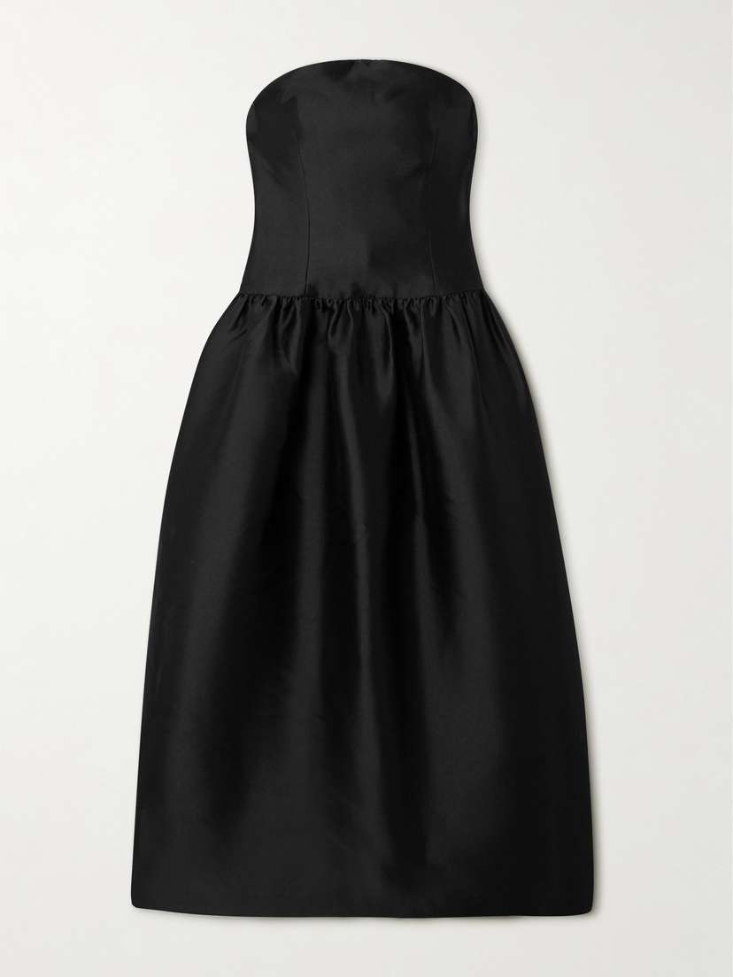 Self-Portrait Taffeta Midi Dress