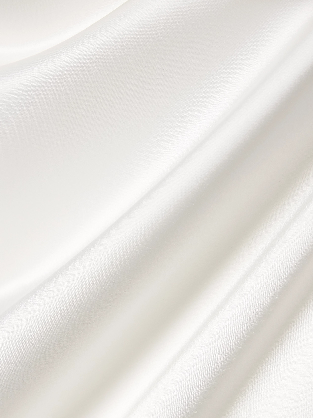 Maticevski Desires Draped Silk-satin Halterneck Gown In White
