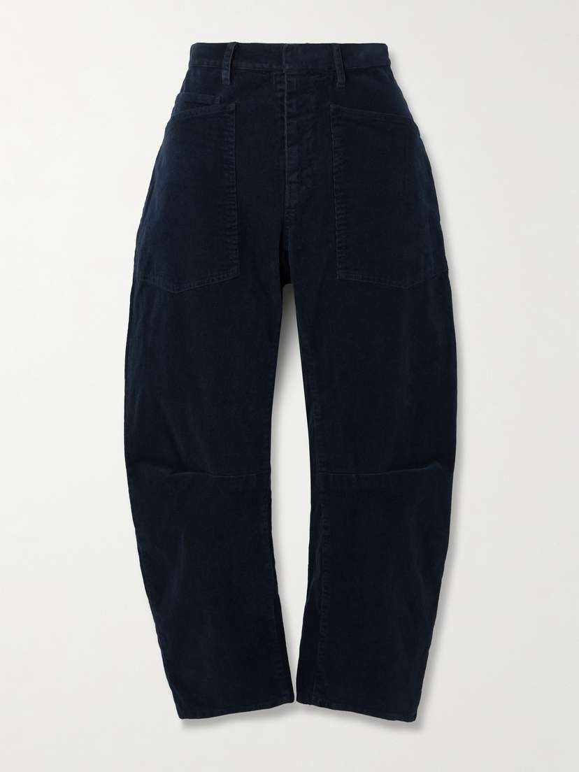 Nili Lotan Shon Cotton-blend Corduroy Tapered Pants